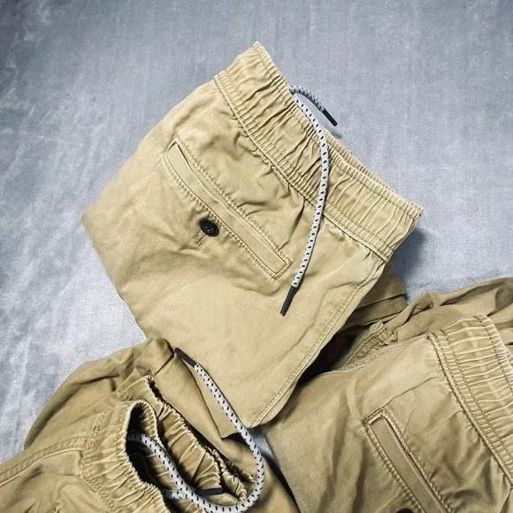 Aeropostale Joggers Medium Brown Pants Casual Drawstring Loose  Tapered 3 Pair - Picture 9 of 11